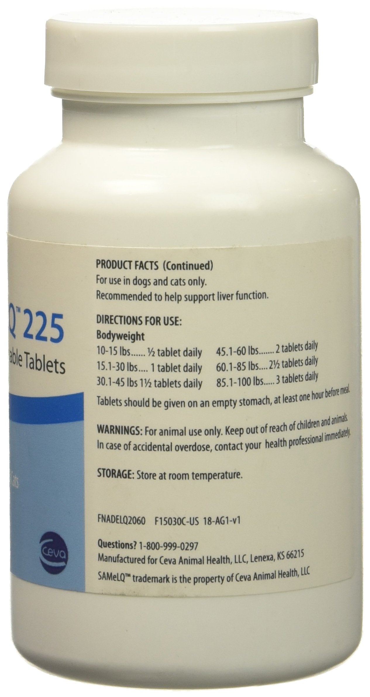 Sogeval S Adenosyl 225 chewable tabs — tasty dog supplement for liver care.