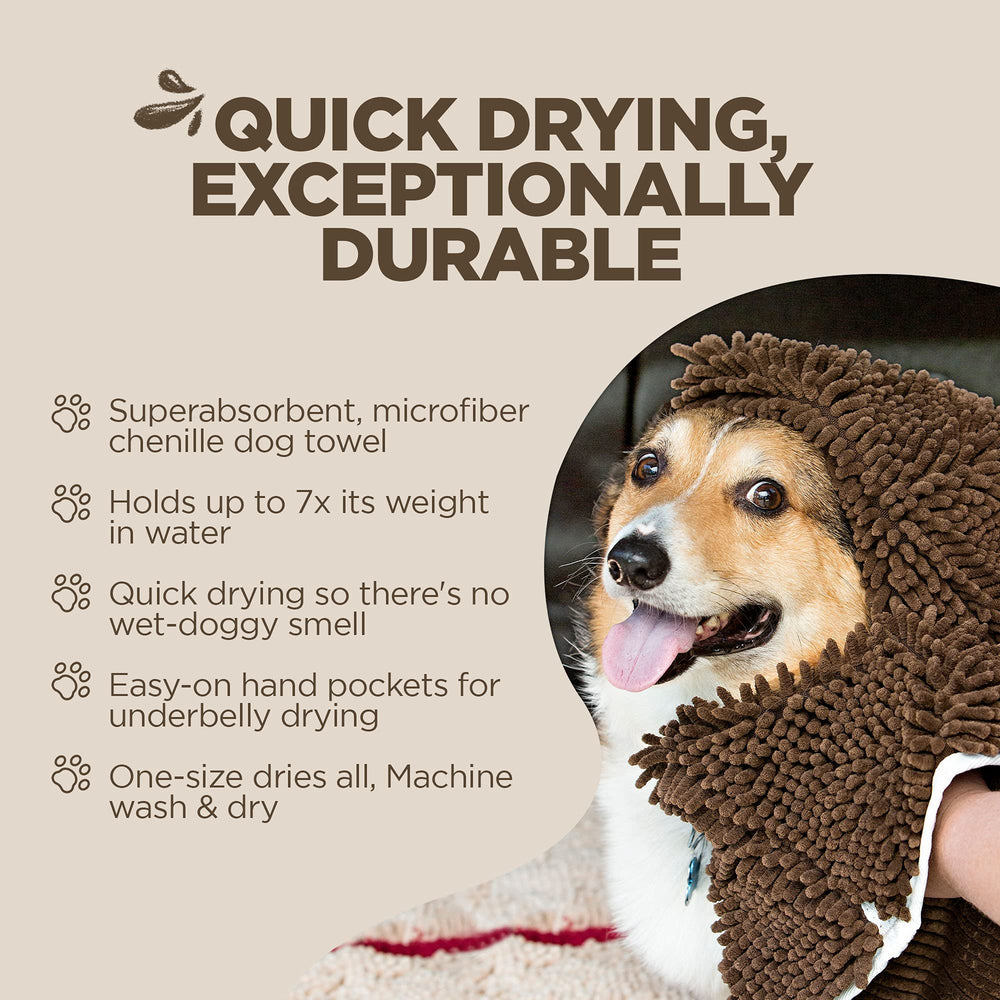 Soggy Doggy Doormat durable towel stands up to daily use and laundering.