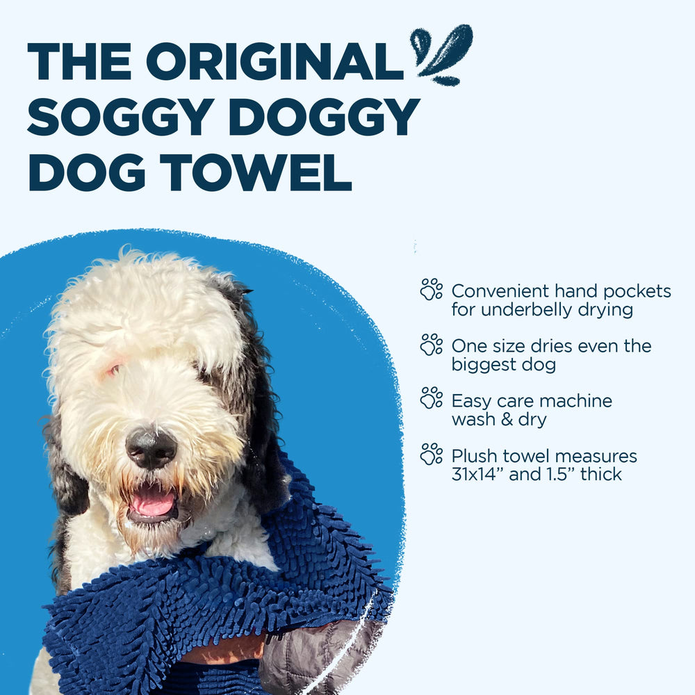 Soggy Doggy Super Shammy fast-drying performance during grooming or quick dry