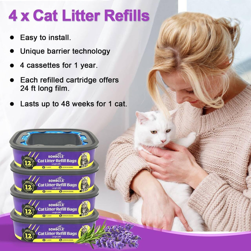 SOHBCLE easy-to-use refills install in minutes with knot-and-pull method.