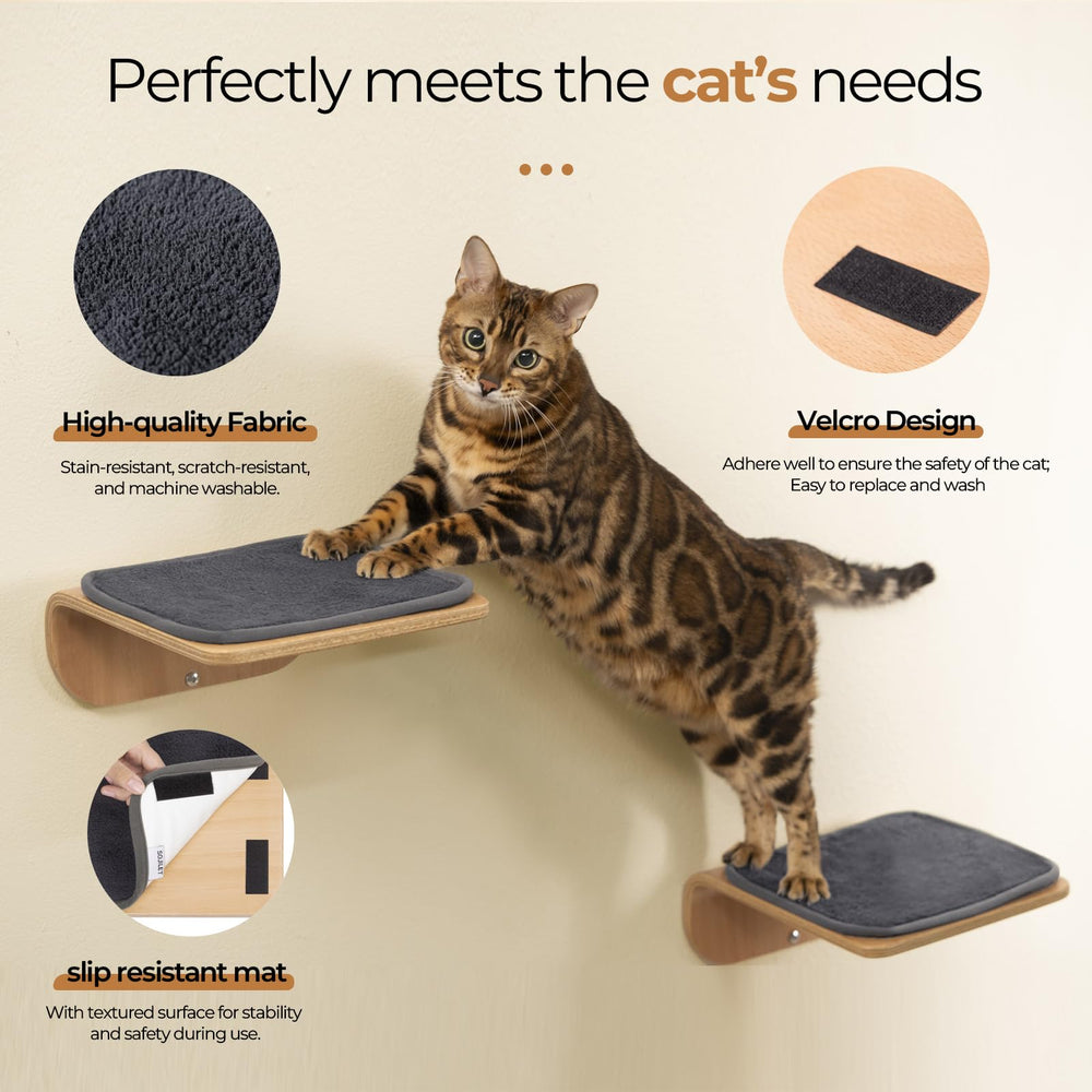 SOJILET cat wall shelves floating mount saves space and creates a bed.