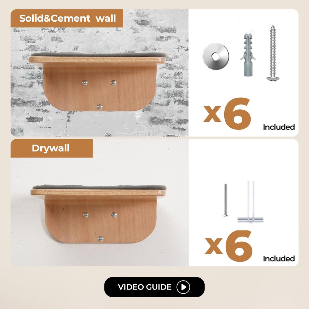 SOJILET cat wall shelves space-saving design enhances room aesthetics.