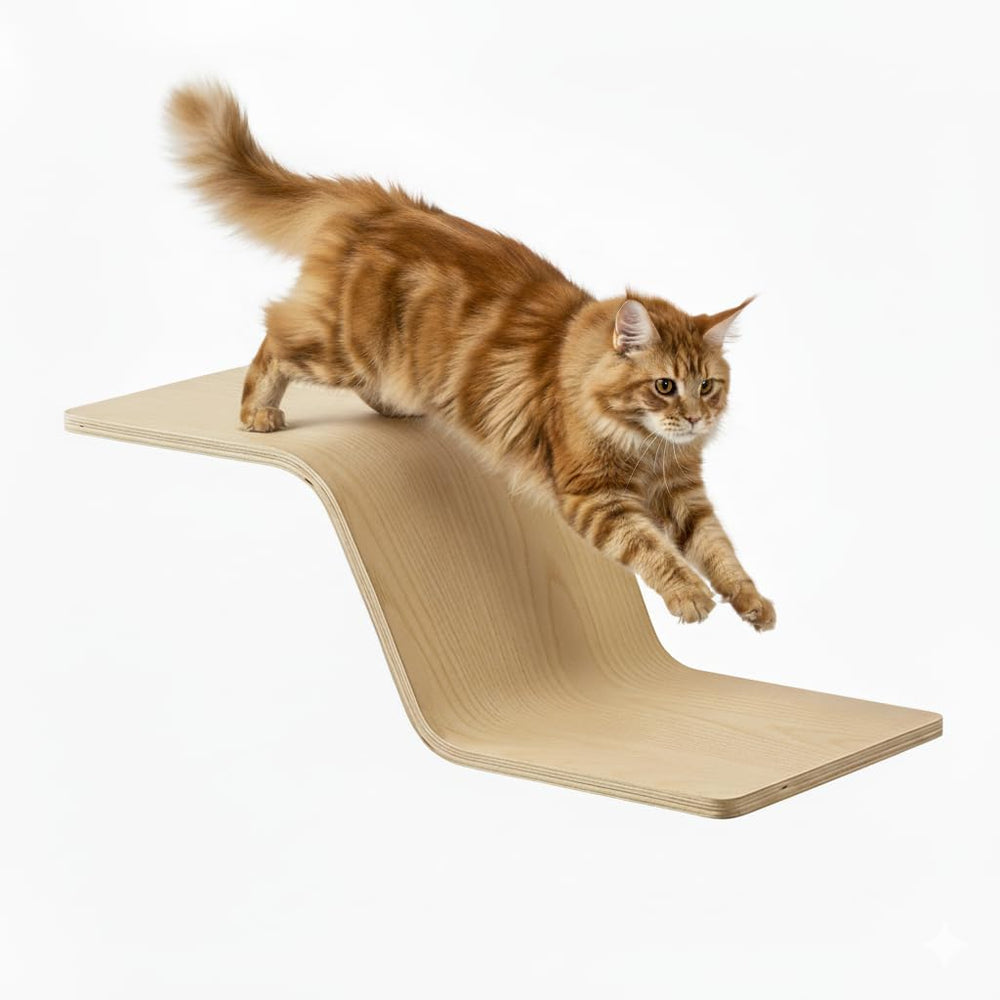 SOJILET cat wall-steps-ladder showing compact climbing for safe access.