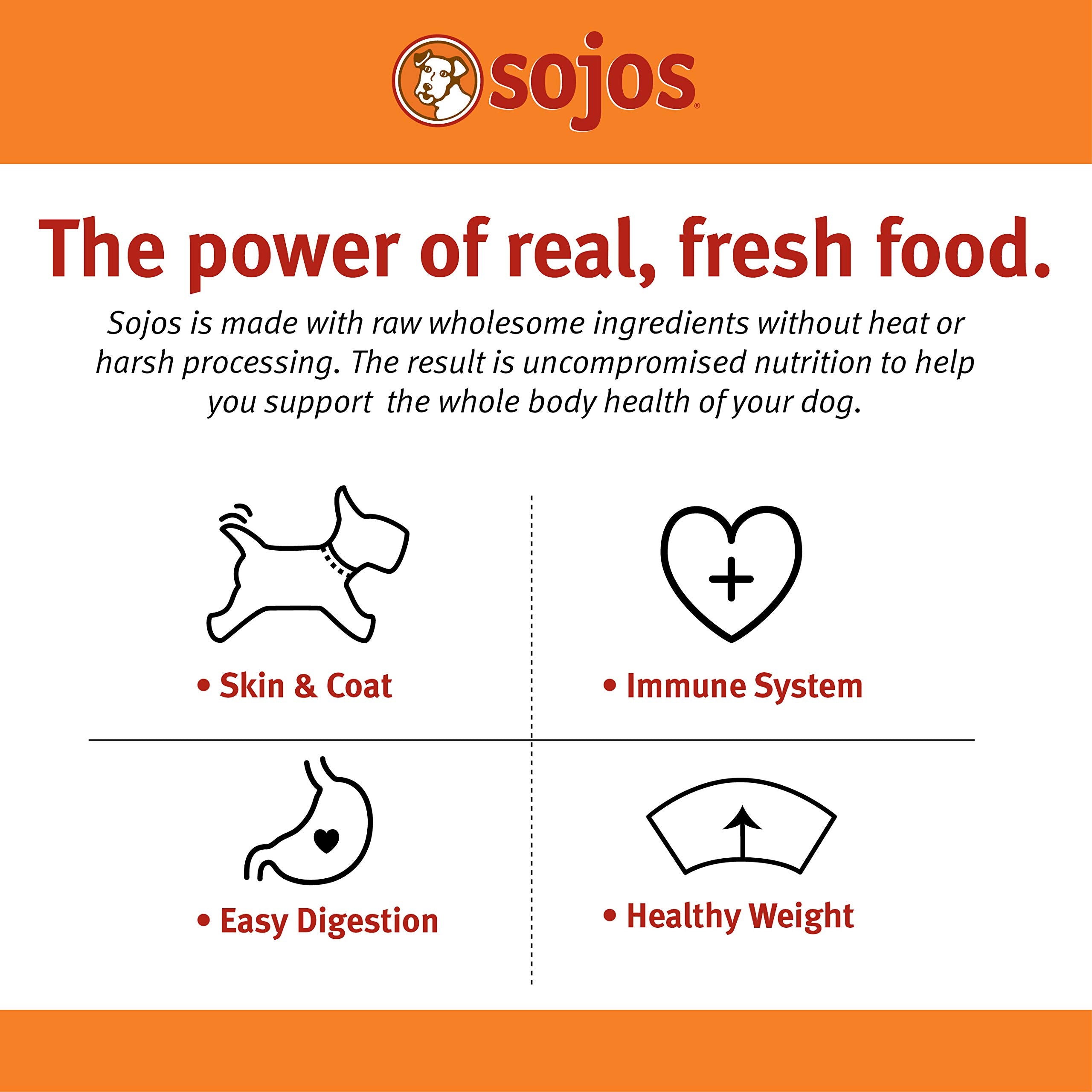 Sojos Complete ingredients-raw-farm highlights real farm-fresh turkey and salmon for flavor