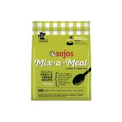 SOJOS Mix-A-Meal base-vegetables-fruits supports balanced meals for dogs.