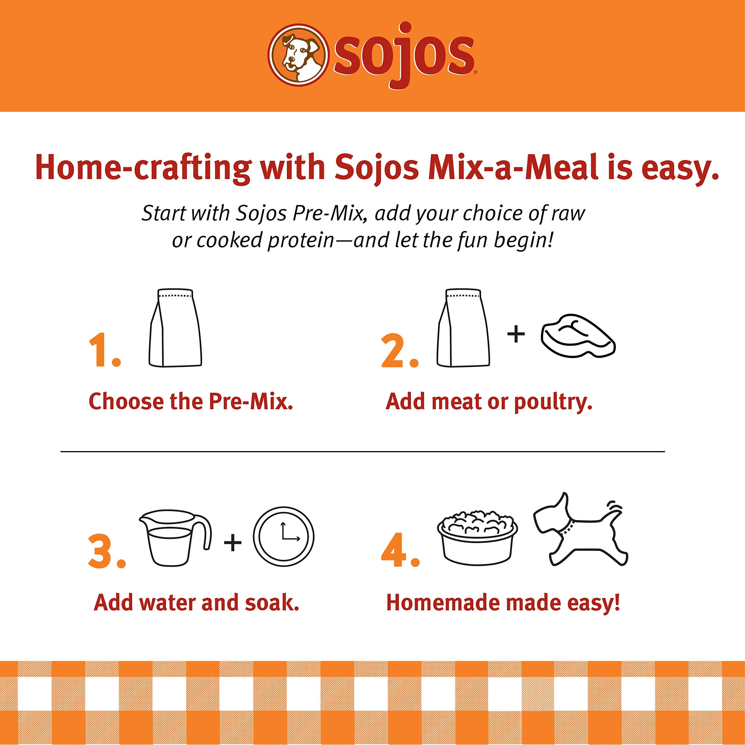 SOJOS Mix-A-Meal freeze-dried-technology illustrates safe, shelf-stable raw feeding.