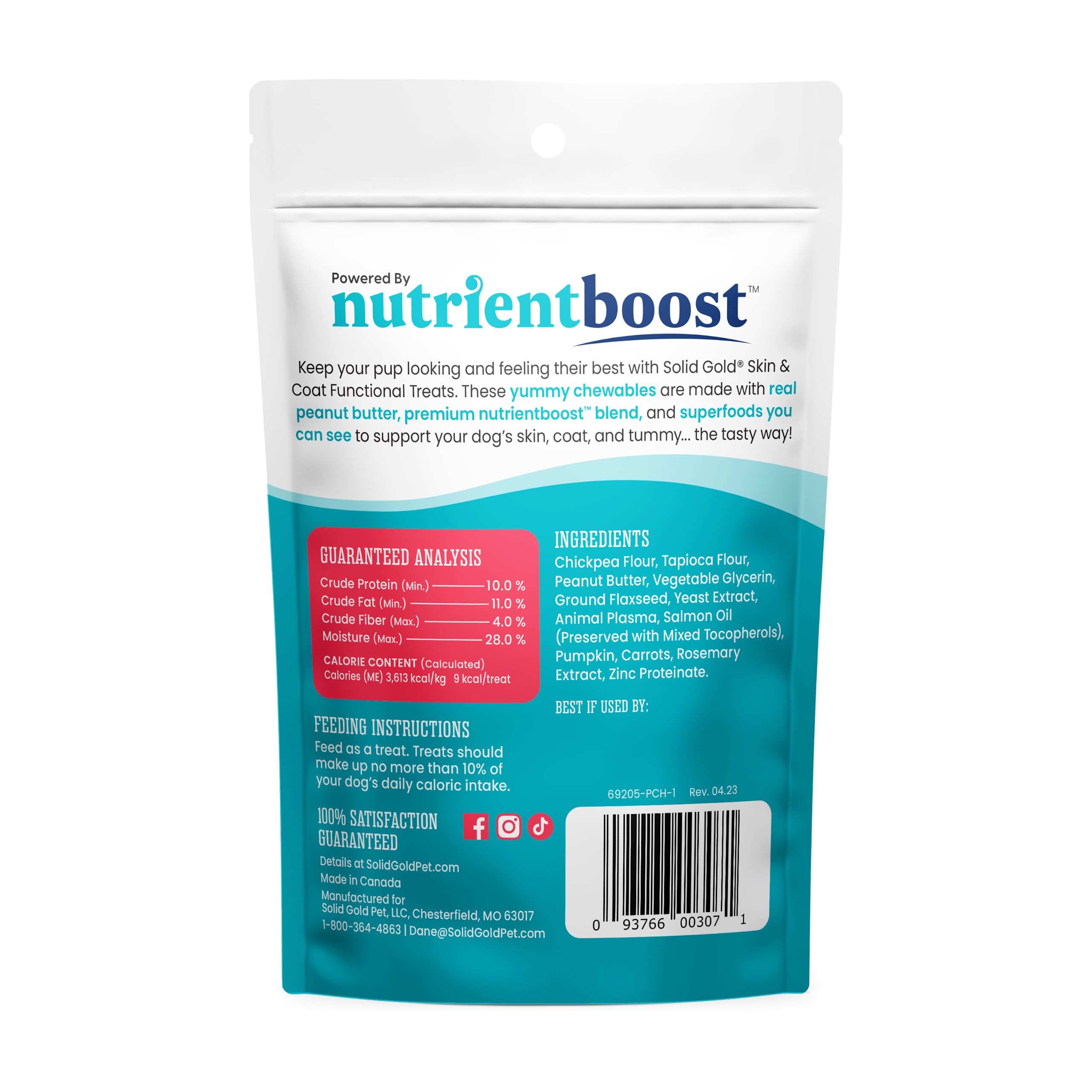 Solid Gold 5-2oz pack keeps treats fresh for frequent training sessions.