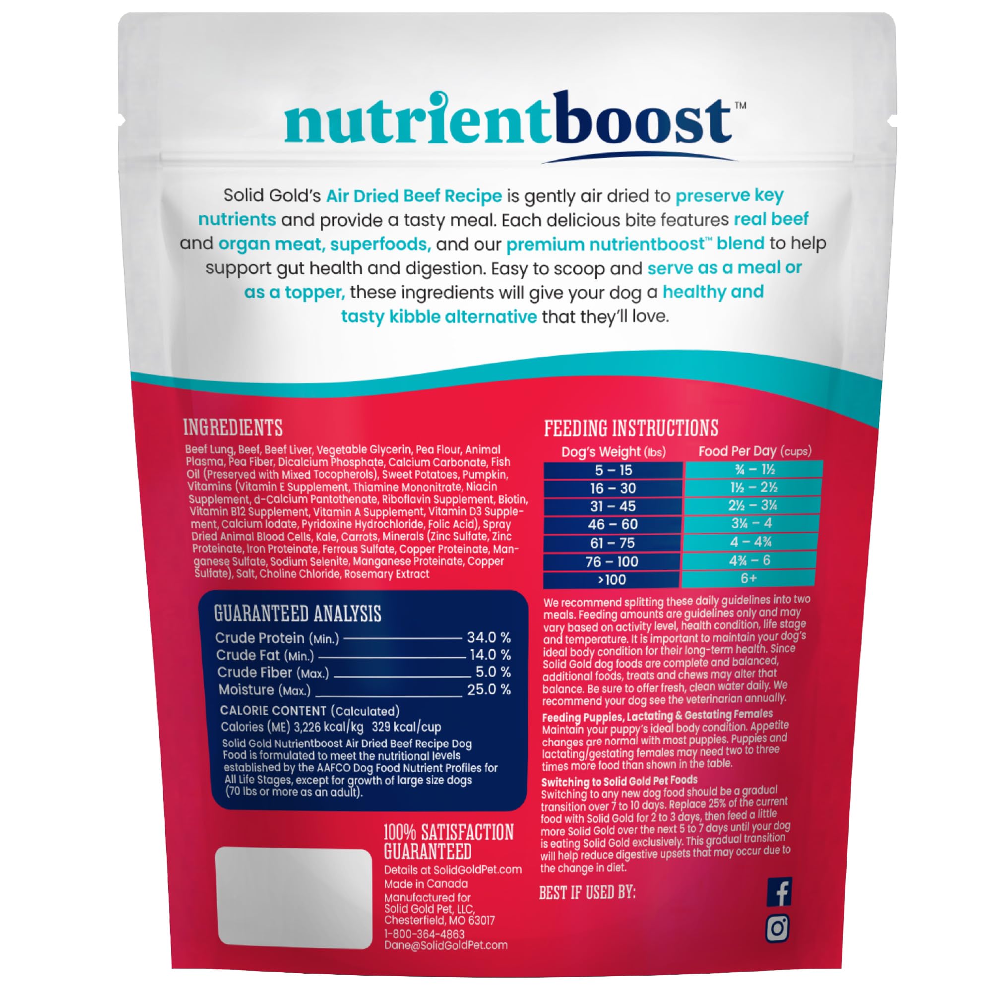 Solid Gold air dried toppers come in a convenient 4oz package