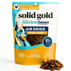 Solid Gold air-dried toppers-real-chicken-chunks for protein-rich meals