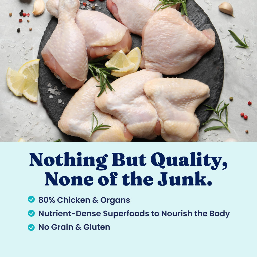 Solid Gold air-dried toppers packaging front highlights premium ingredients for healthy meals.