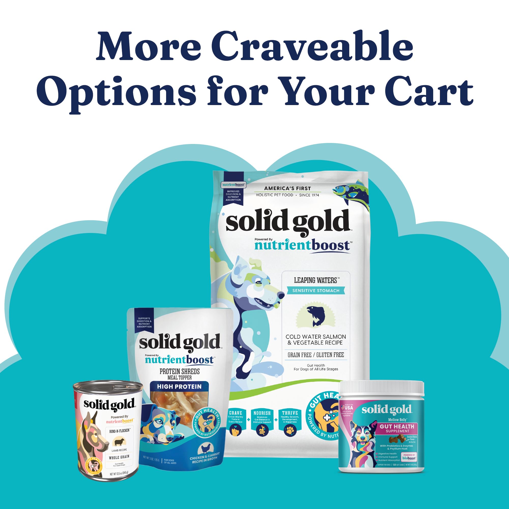 Solid Gold treats suitable for all life stages from puppy to senior