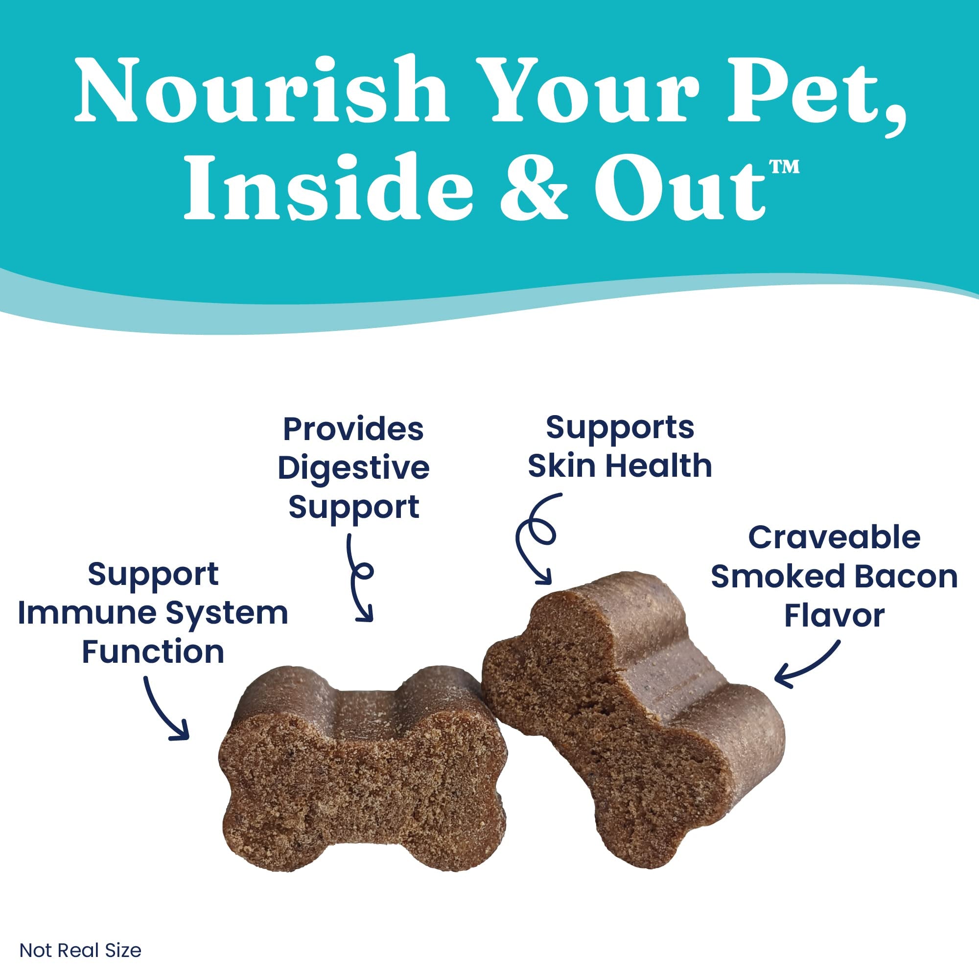 Nutrient-rich formula including vitamins A, C, E and biotin.