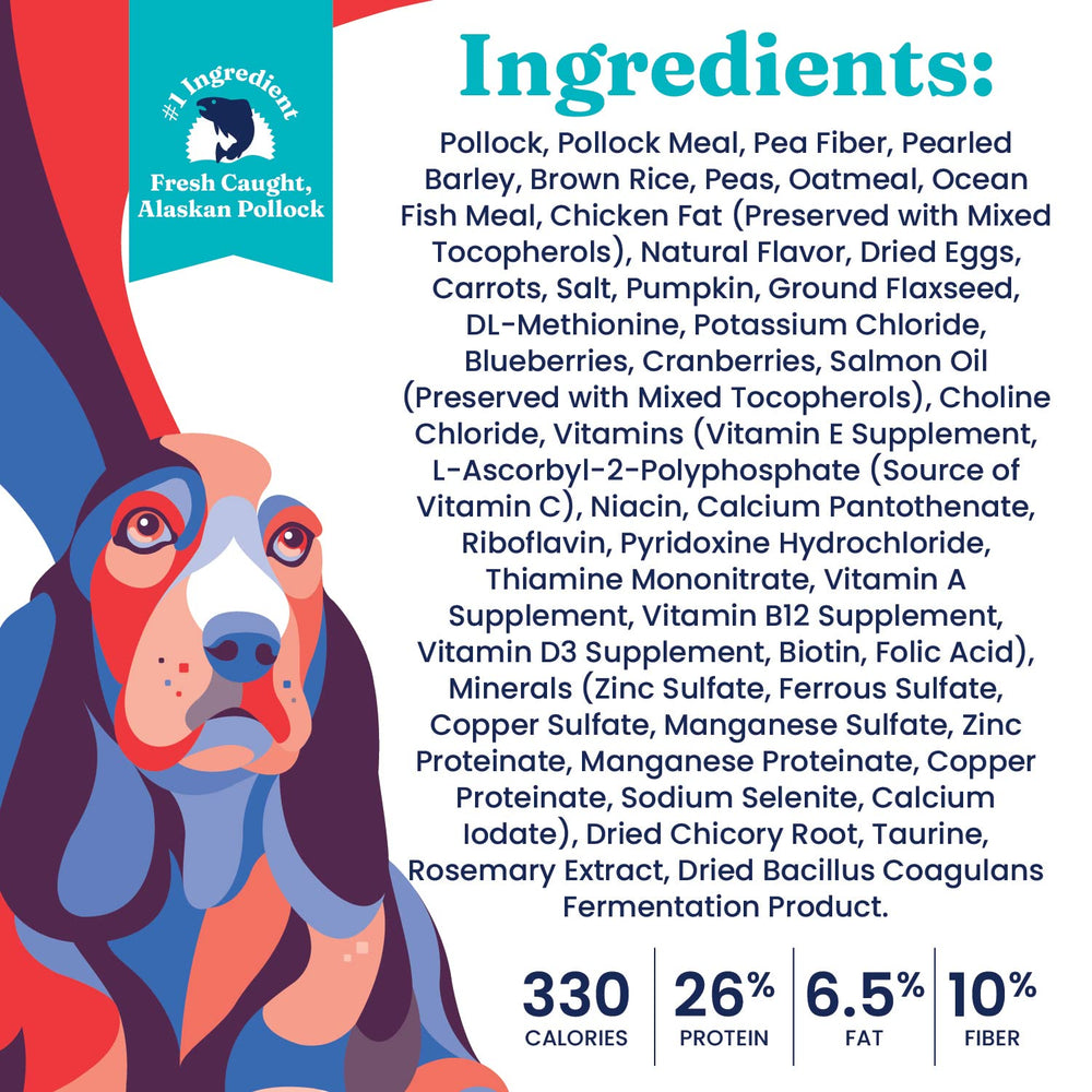 Solid Gold fiber-rich formula aids satiety and digestion.