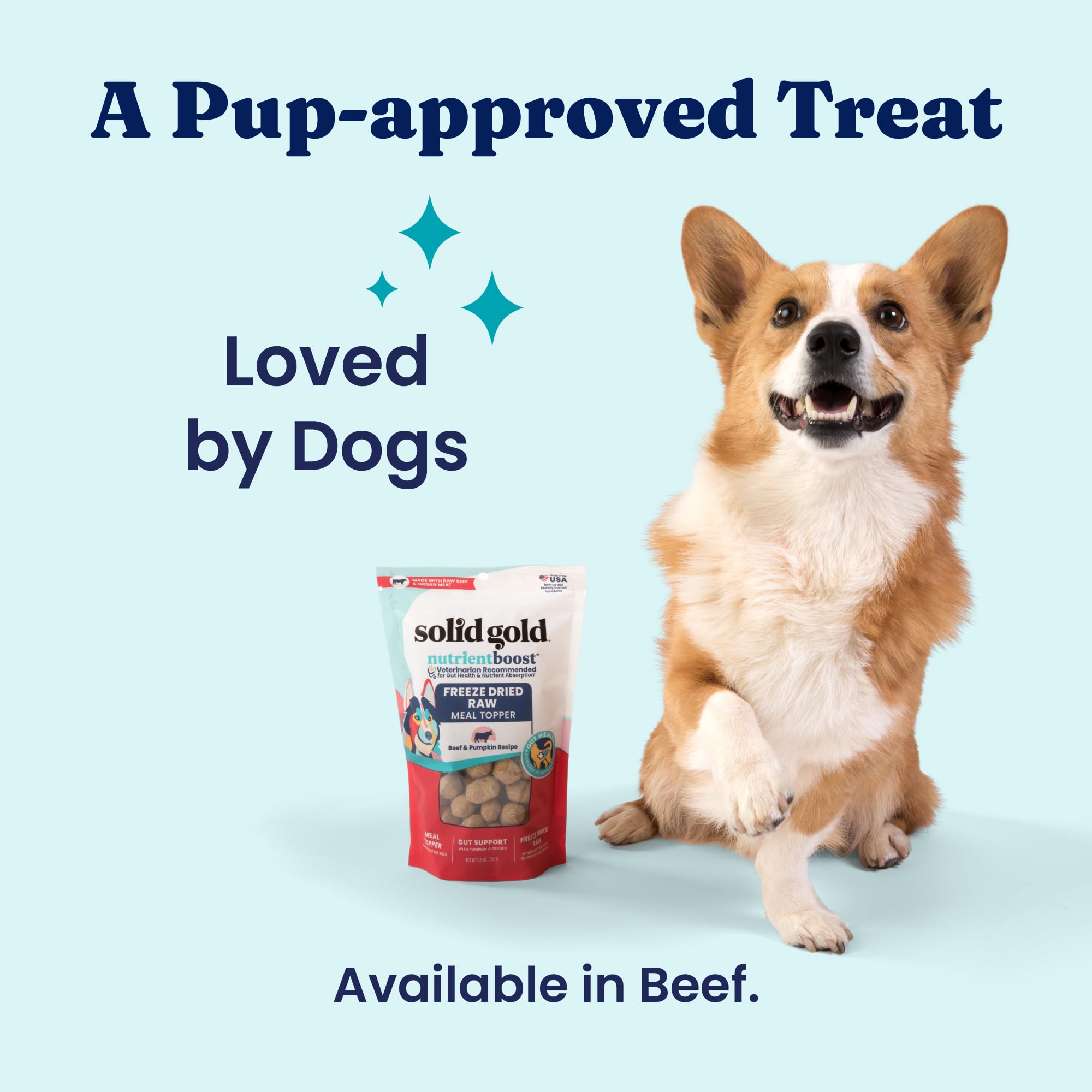 Solid Gold small-breed serving highlights accessible portions for tiny paws and sensitive tummies.