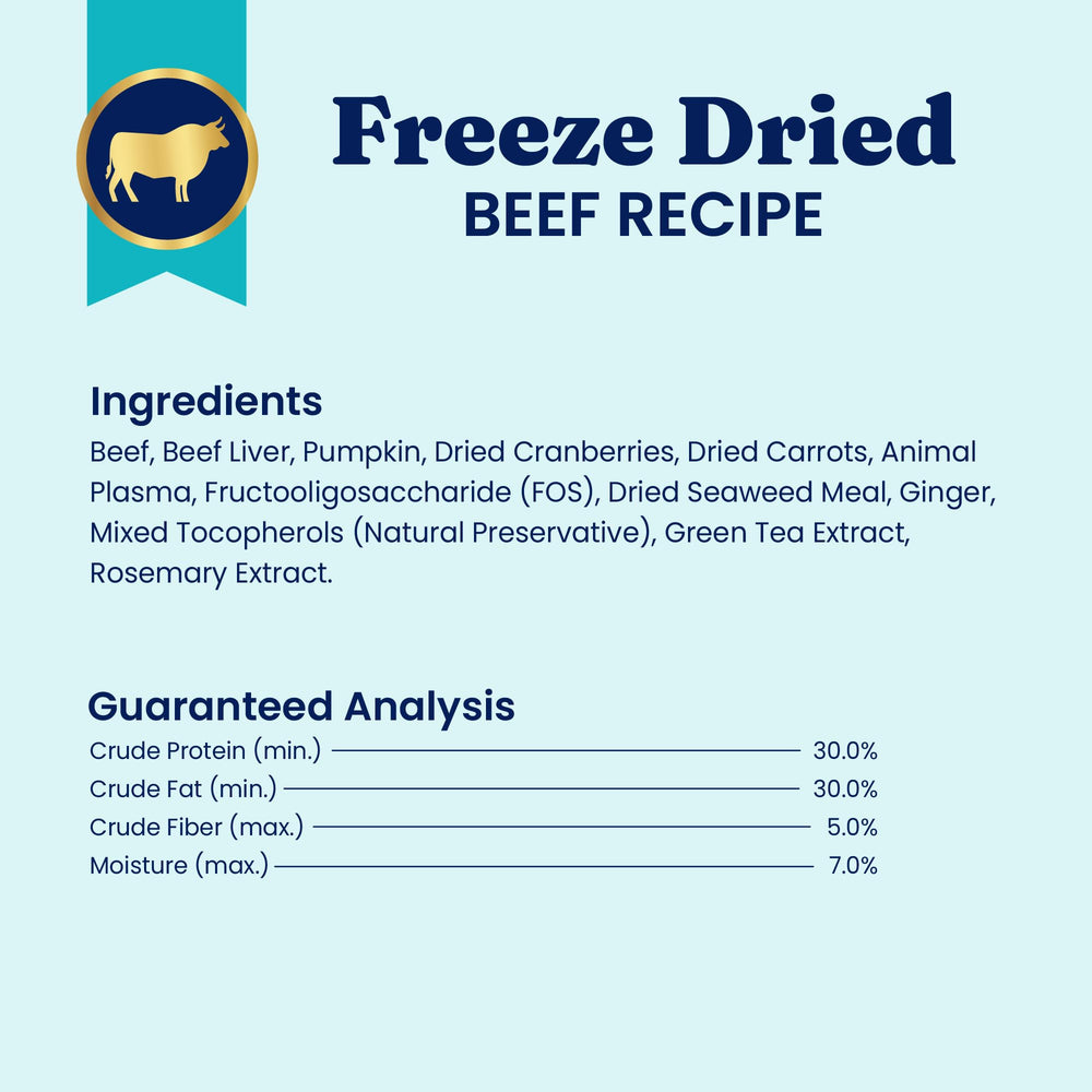 Solid Gold freeze dried meal topper pairing with regular kibble.
