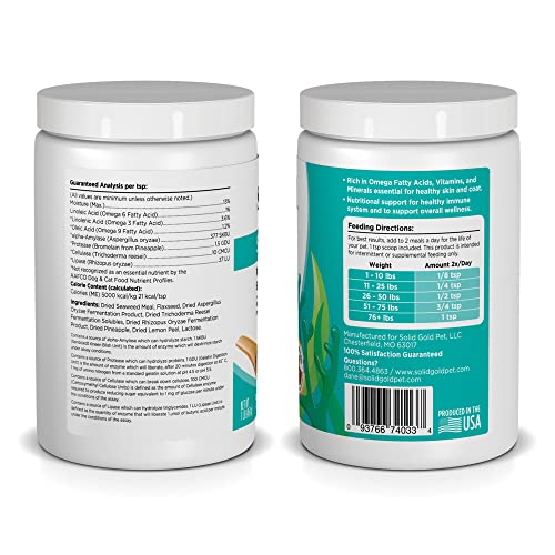 Solid Gold SeaMeal 1lb packaging indicating value and ease of use.