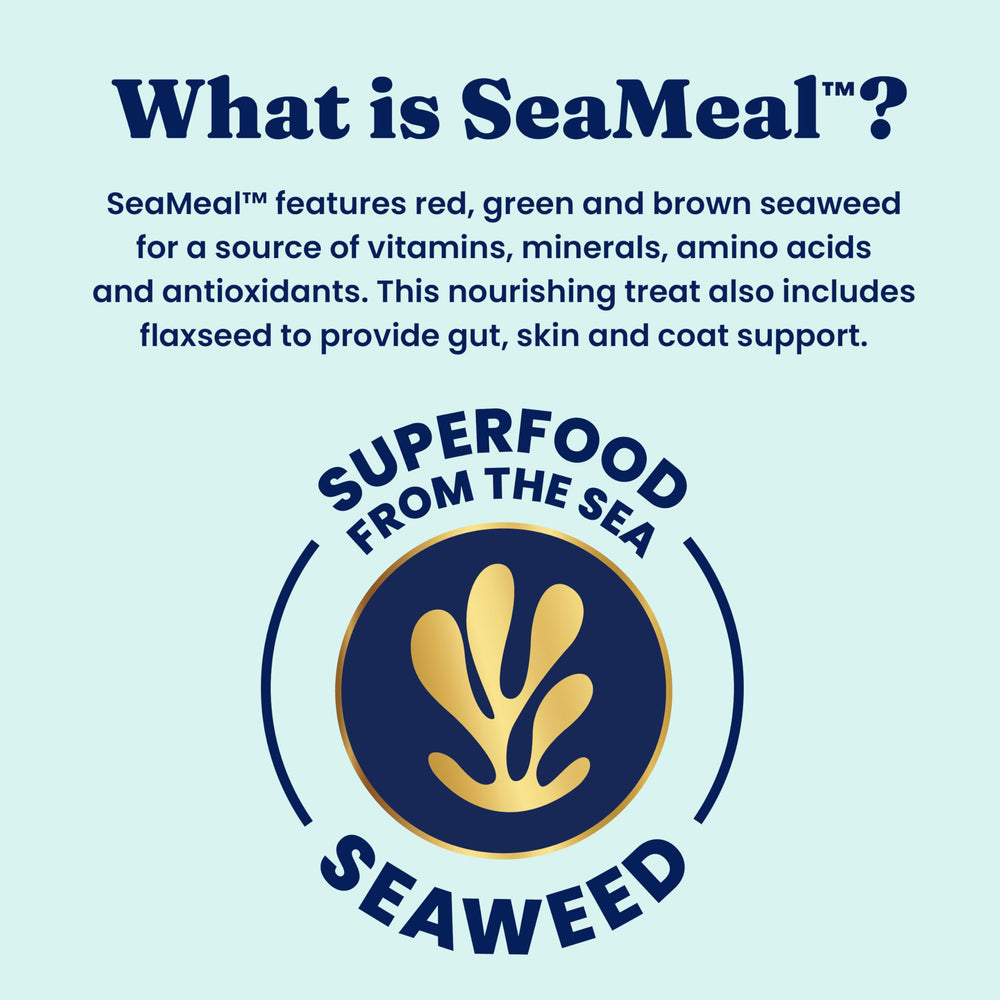 Solid Gold SeaMeal iodine and chlorophyll ingredients highlight essential minerals for vitality.