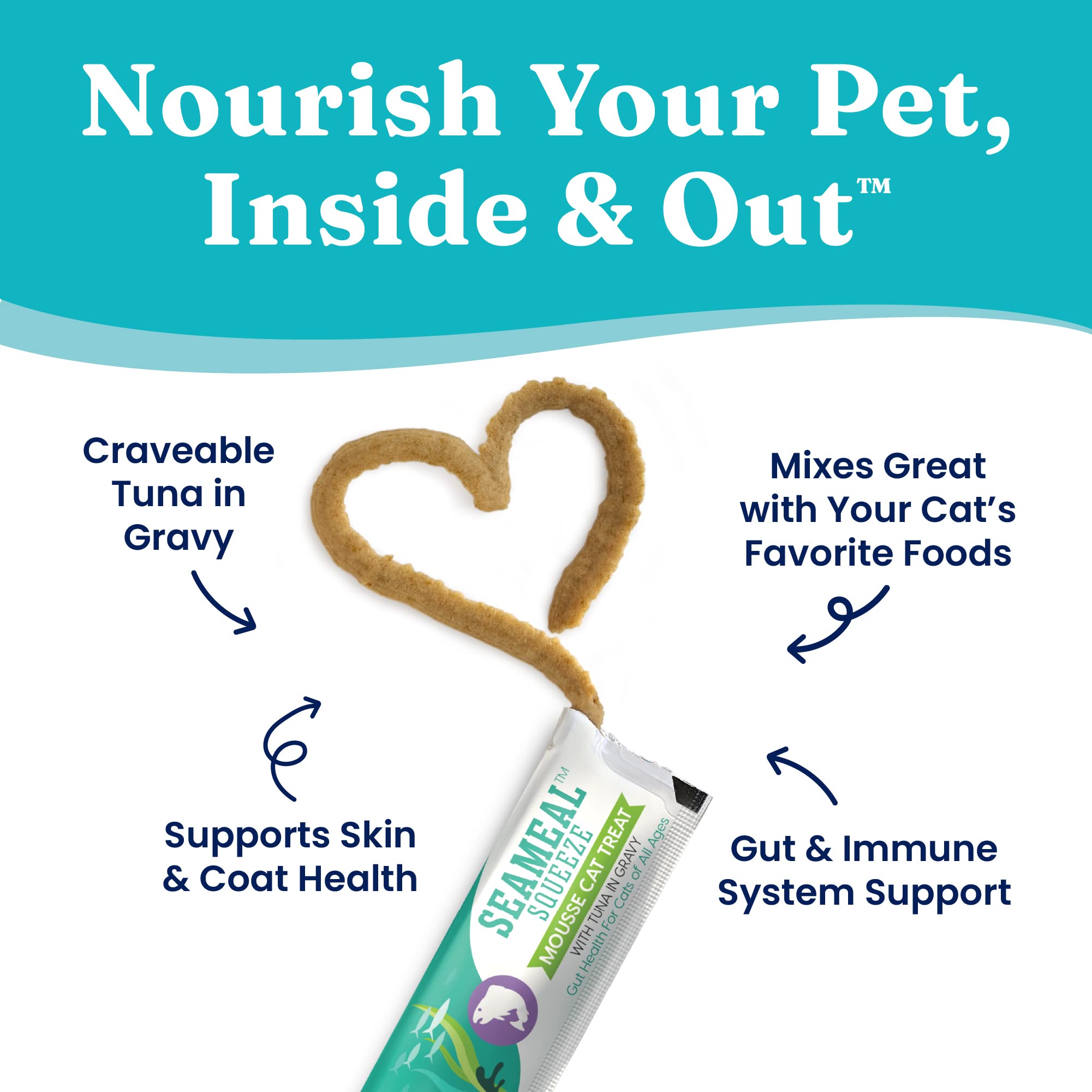 Solid Gold SeaMeal seaweed image highlighting gut-health fiber support.