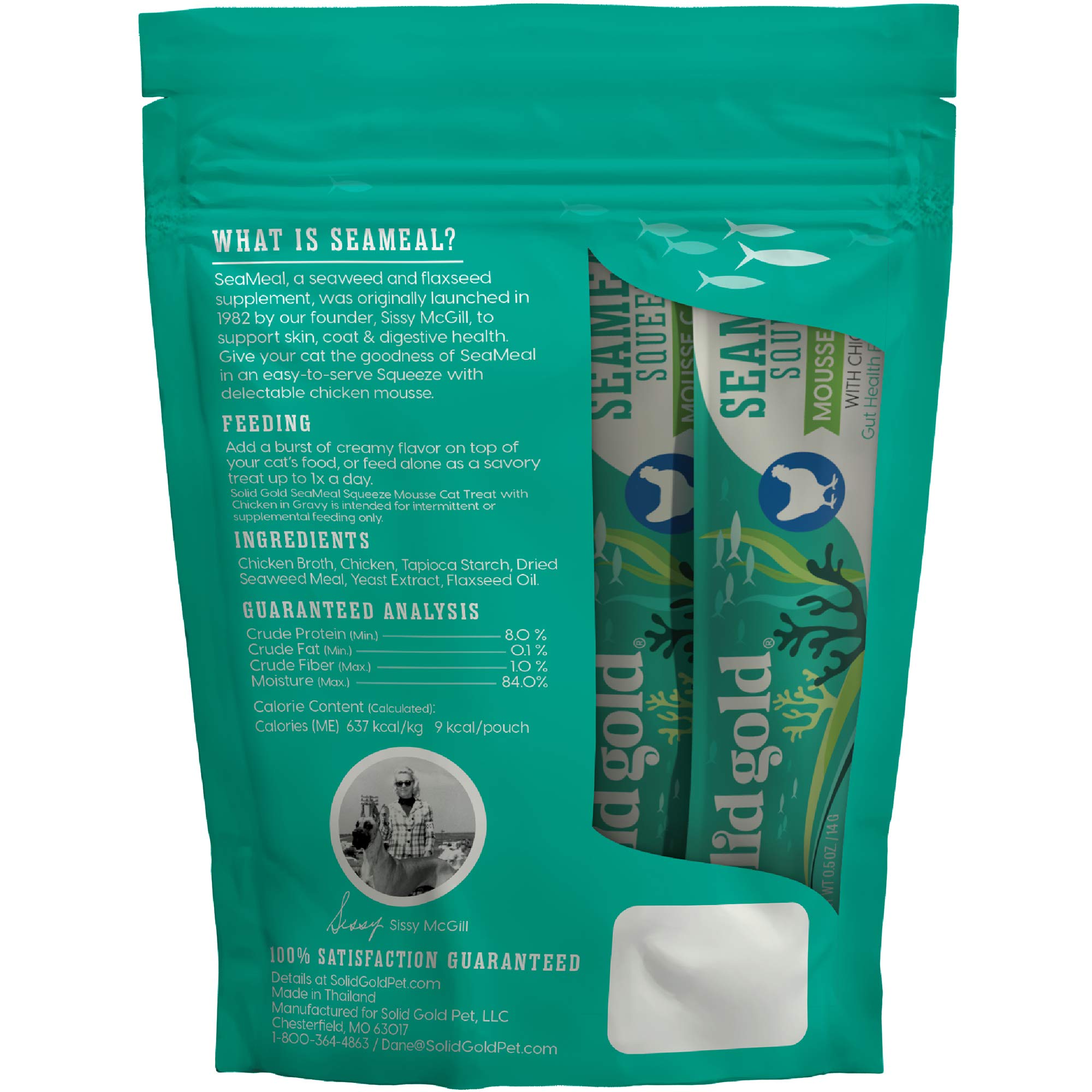 Solid Gold SeaMeal Squeeze 48-squeezes pack provides value.