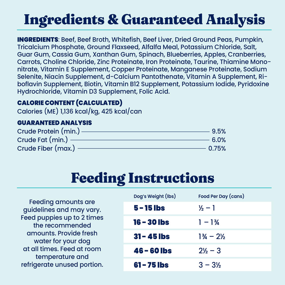 Solid Gold soft canned dog food close-up shows lean muscle maintenance.