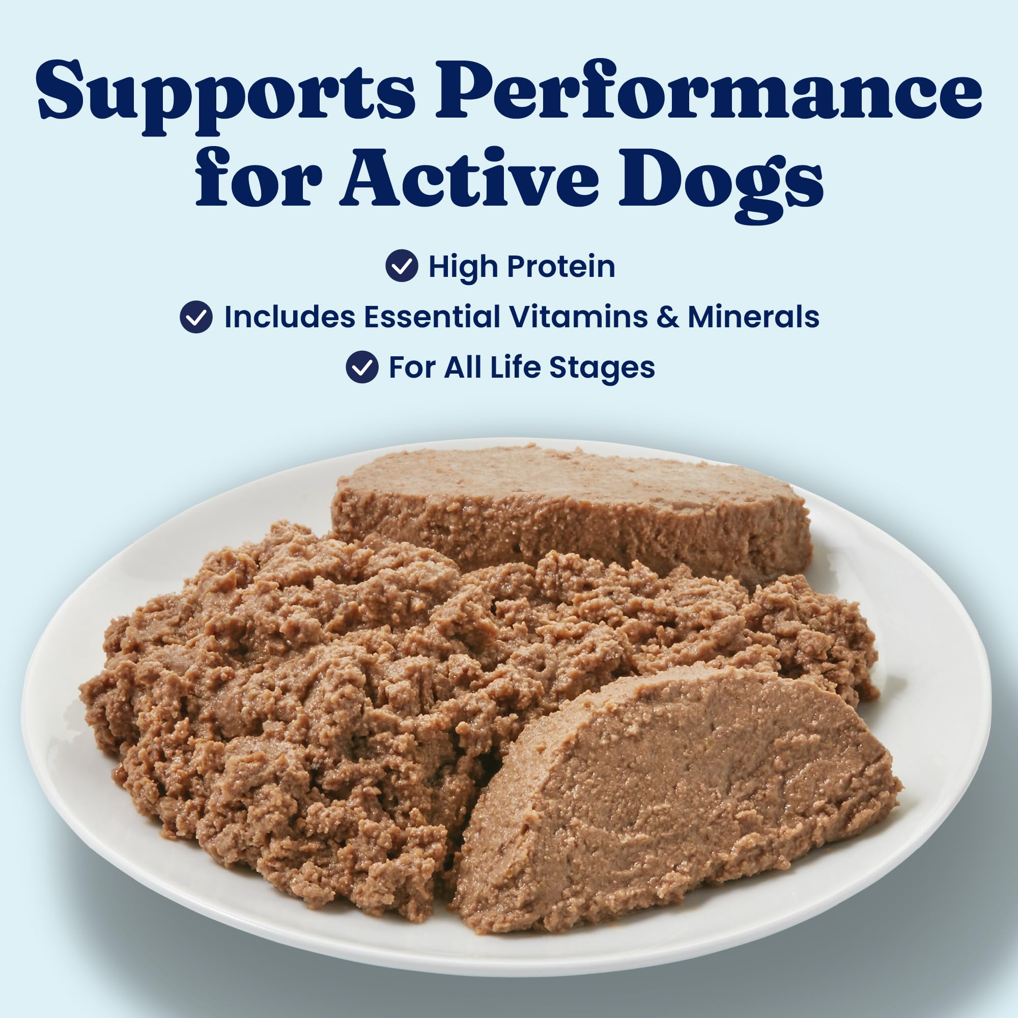 Solid Gold soft pate texture shown to aid easy chewing for dogs of all sizes.