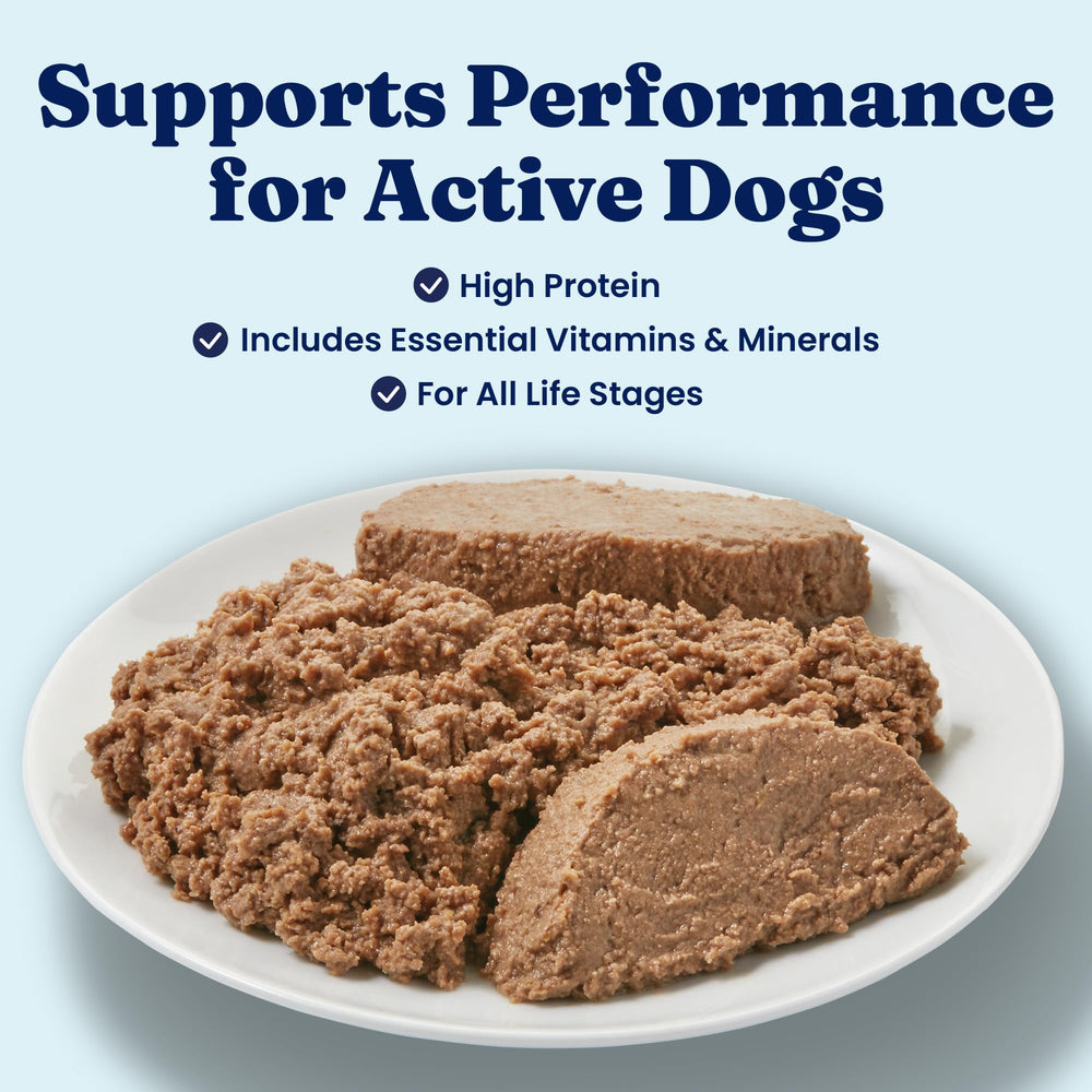 Solid Gold soft pate texture shown to aid easy chewing for dogs of all sizes.