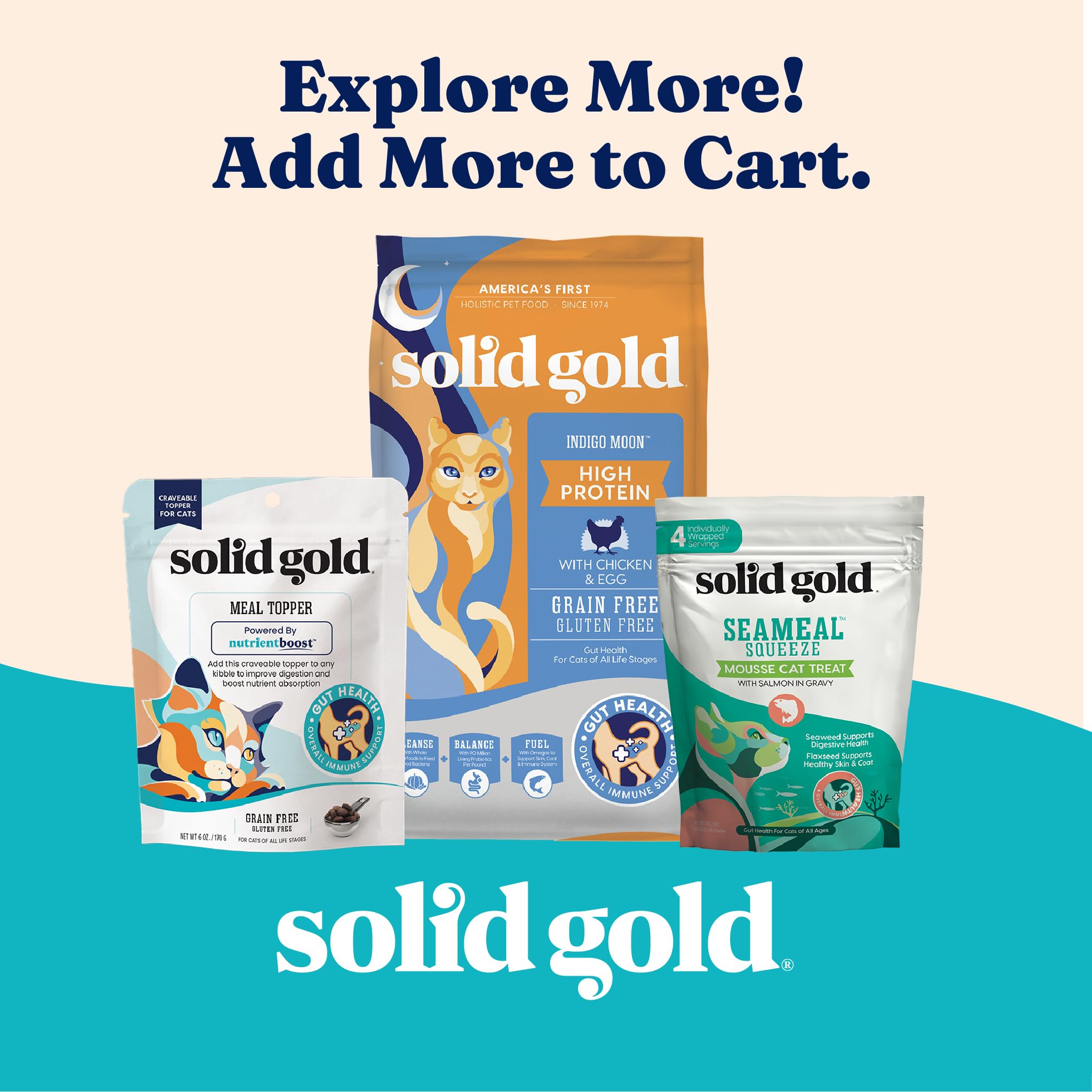 Solid Gold Tropical Blendz 16-pack box emphasizes value and convenience for households.
