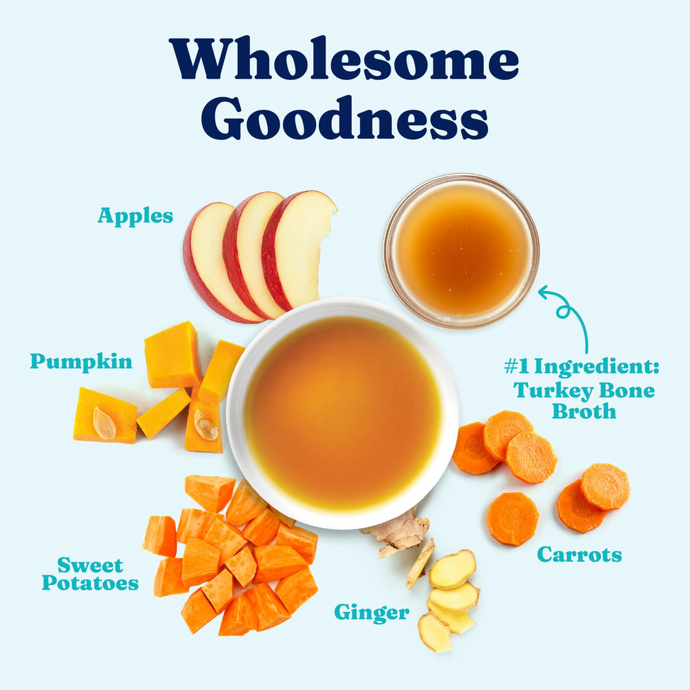Solid Gold turkey bone broth picky-eaters aroma helps entice mealtime.