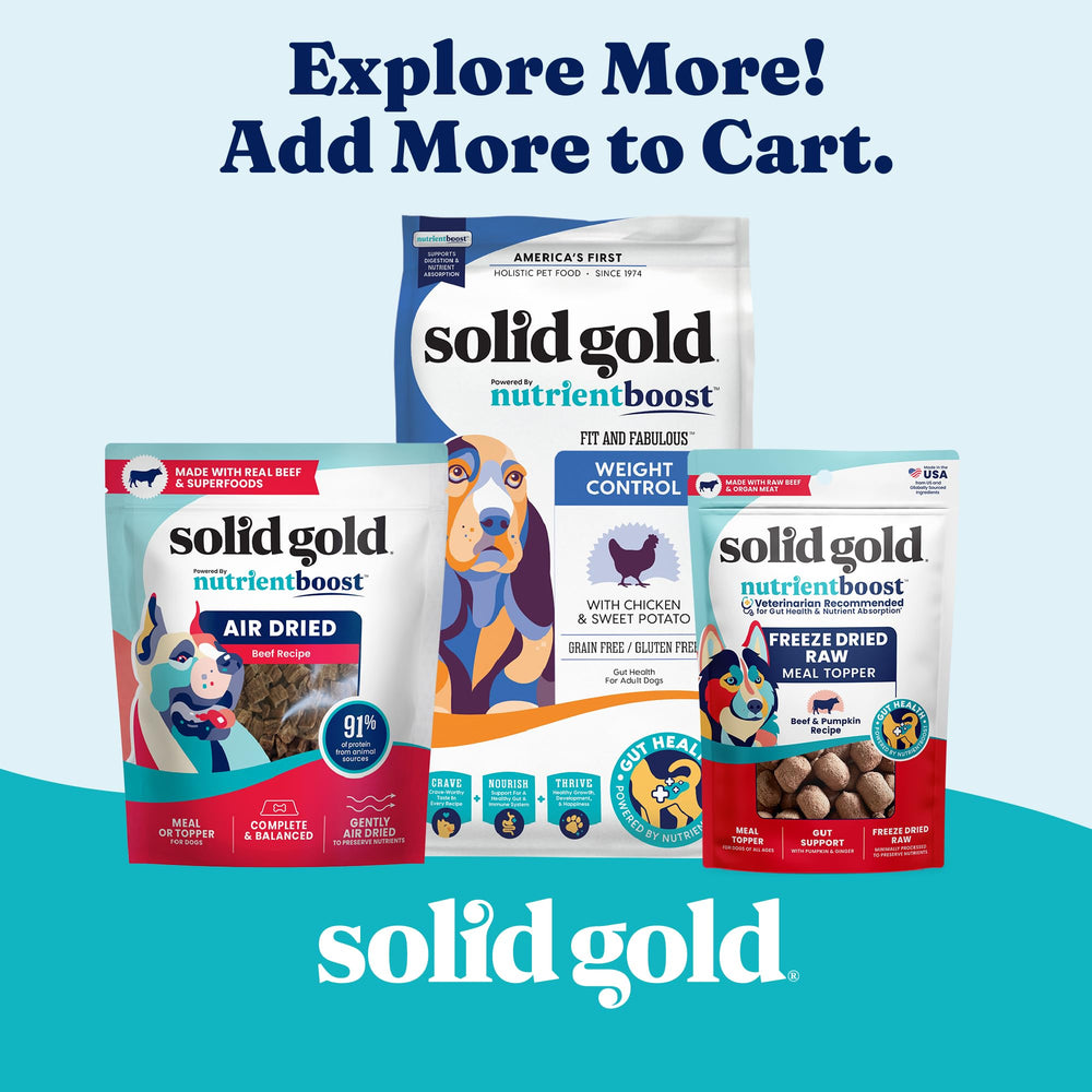 Solid Gold Weight Management wet dog food healthy-weight-support suggests gradual weight management