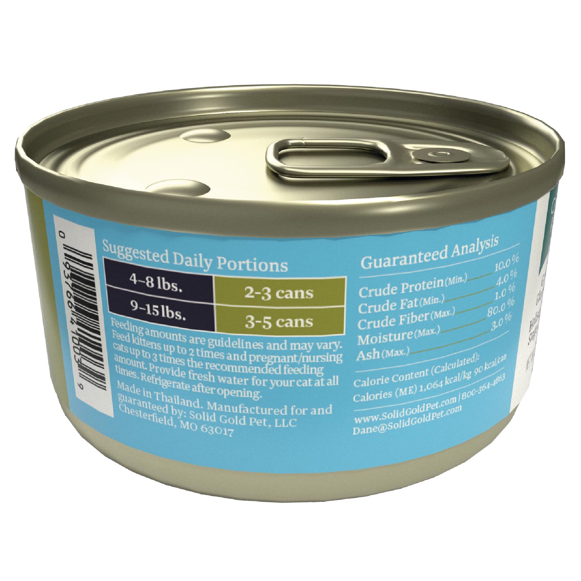 Solid Gold Wet Cat Food Pate hydration-boost shot showcases high-moisture formula for pets