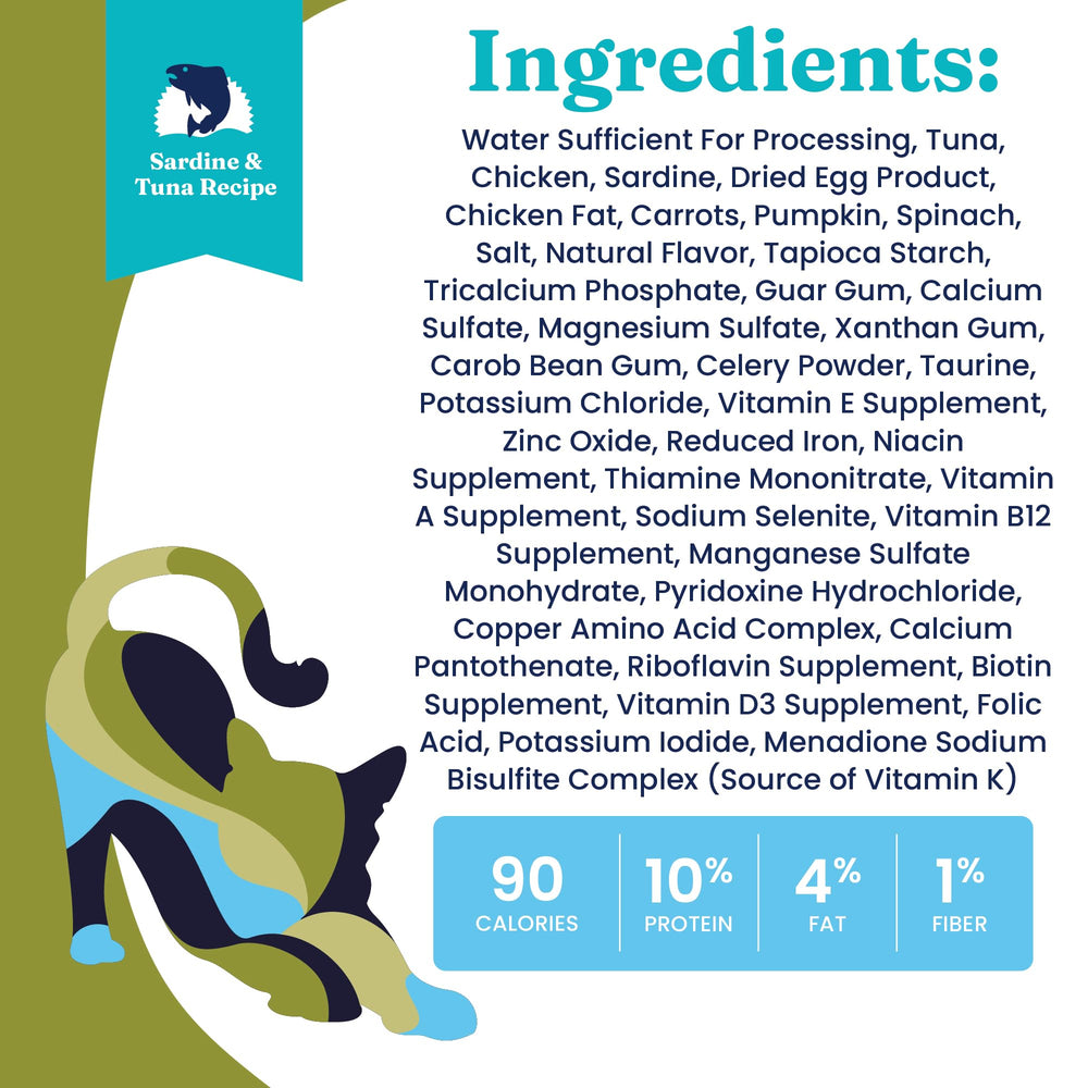 Solid Gold Wet Cat Food Pate ingredient-list highlights real tuna and sardine as primary proteins
