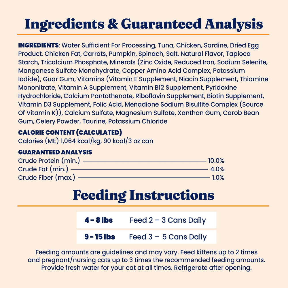 Solid Gold wet cat food pate nutrient-illustration highlights vitamins and minerals for balanced meals