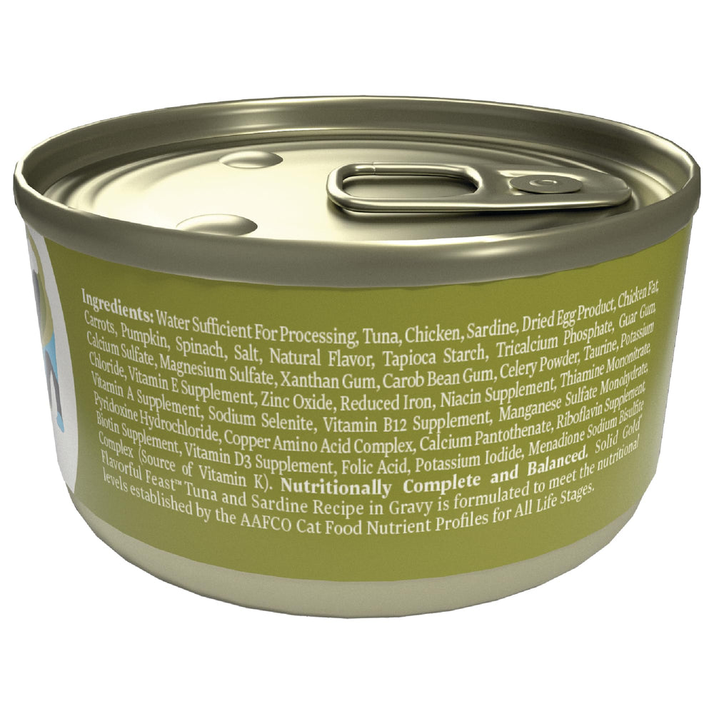 Solid Gold Wet Cat Food Pate open-can-display signals ready-to-serve convenience