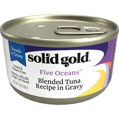 Solid Gold Wet Cat Food Shreds in Gravy omega-rich gravy boosts flavor and moisture.