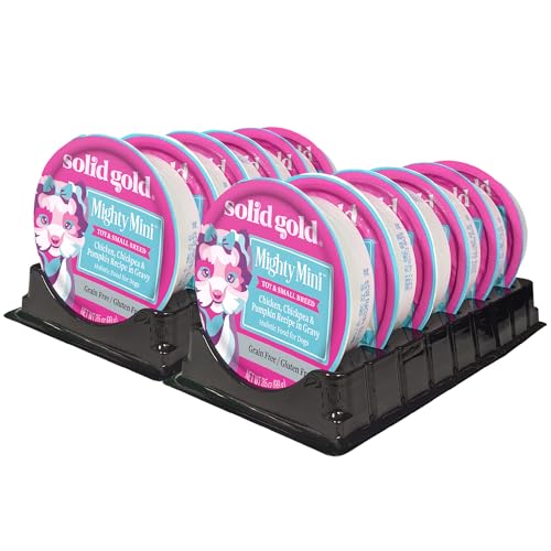 Solid Gold grain-free formula supports gentle digestion in small breeds.