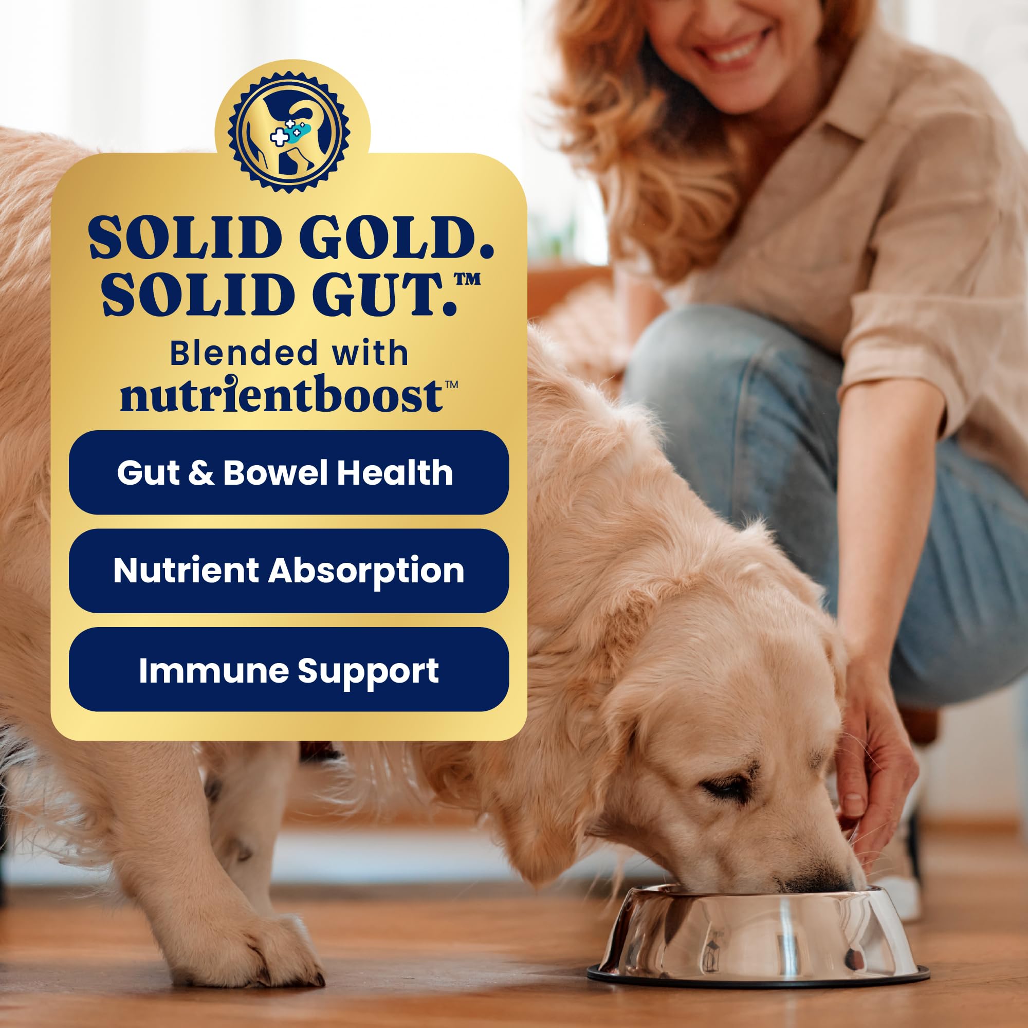 Solid Gold Omega-3-rich cup supports skin and coat health