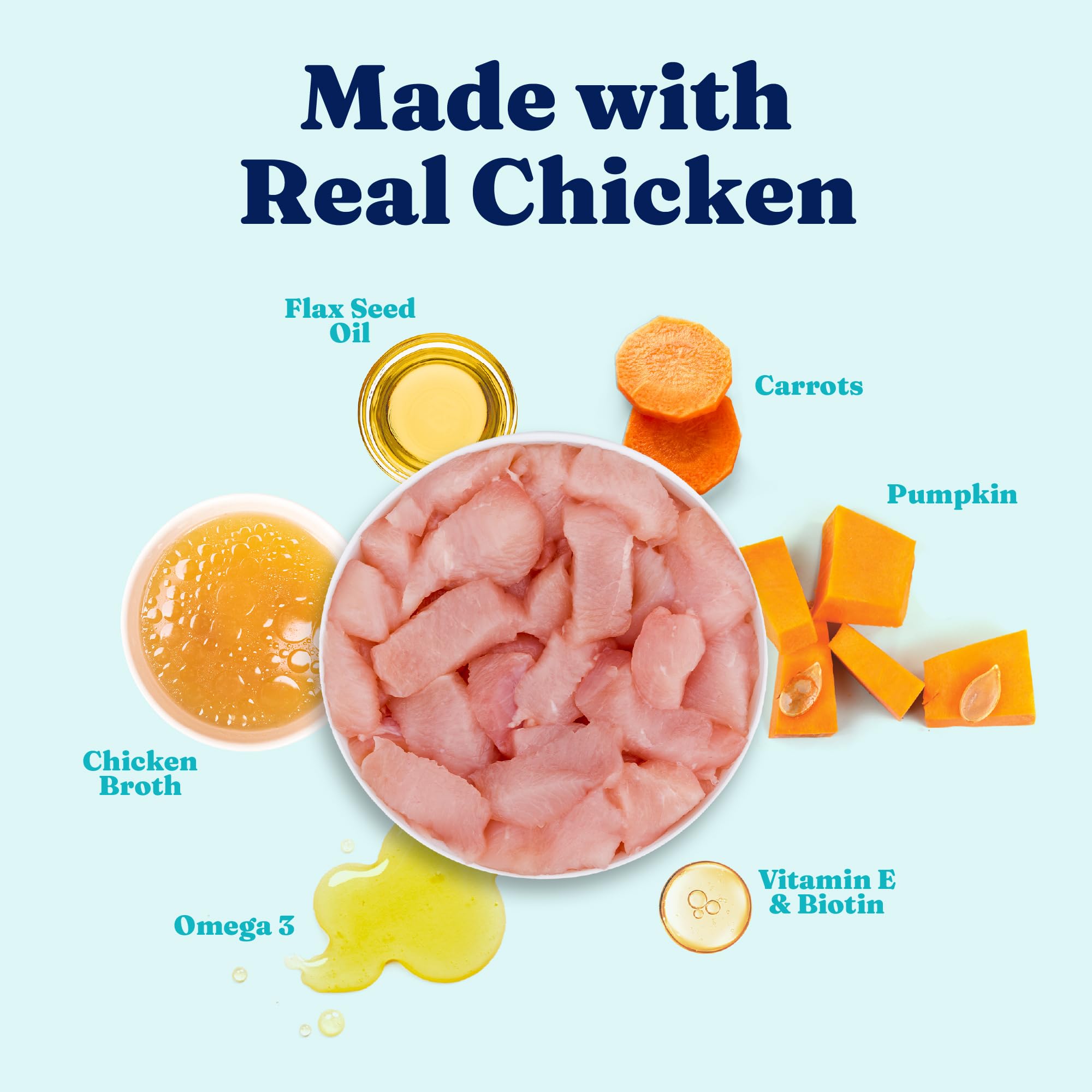 Solid Gold cup in savory broth enhances palatability and moisture