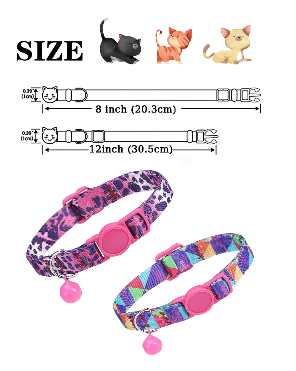 SOLMOONY cat collar detachable bell—gentle jingle helps locate indoors.