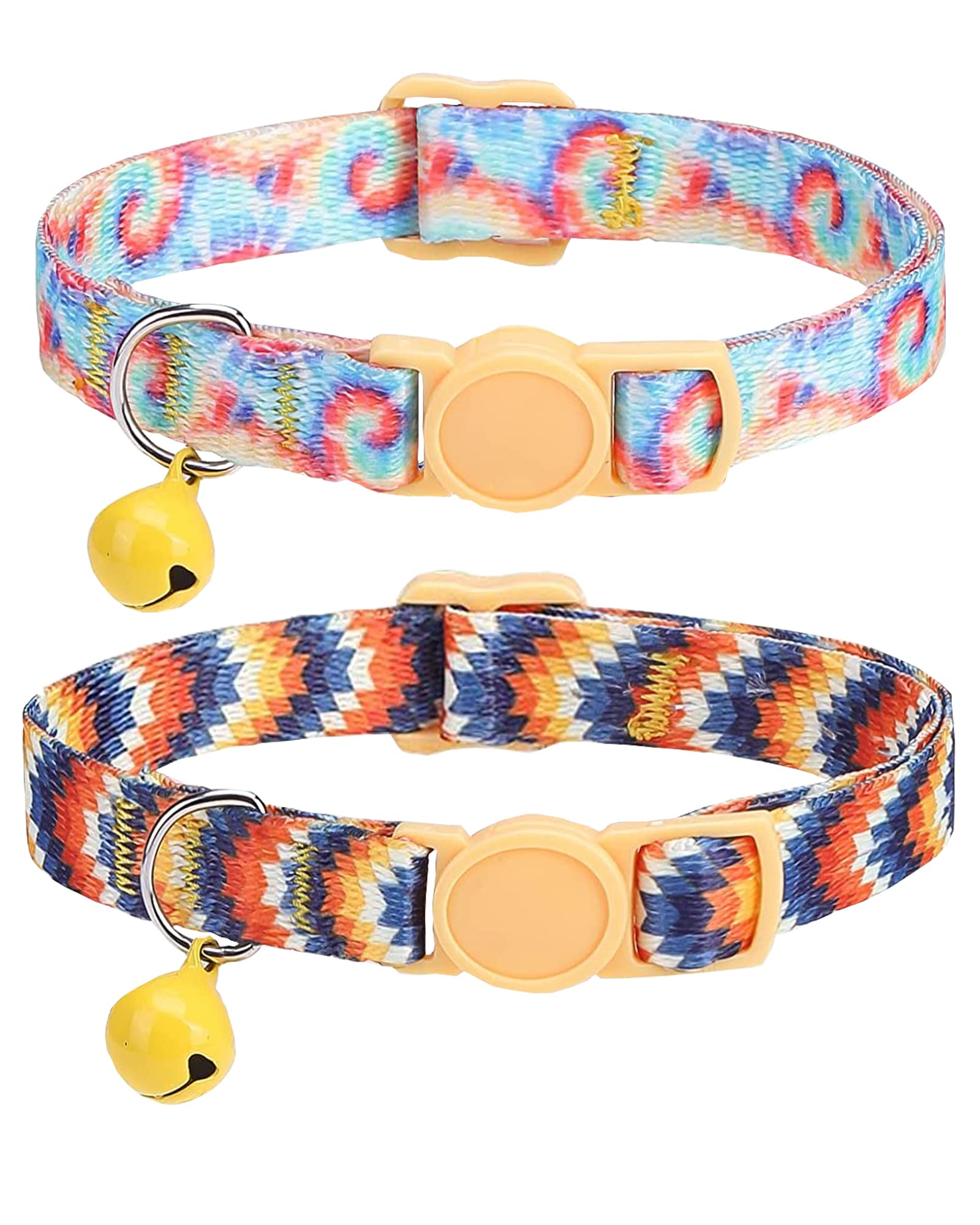 SOLMOONY Cute Cat Collar two-pack designs showcase playful prints for everyday wear