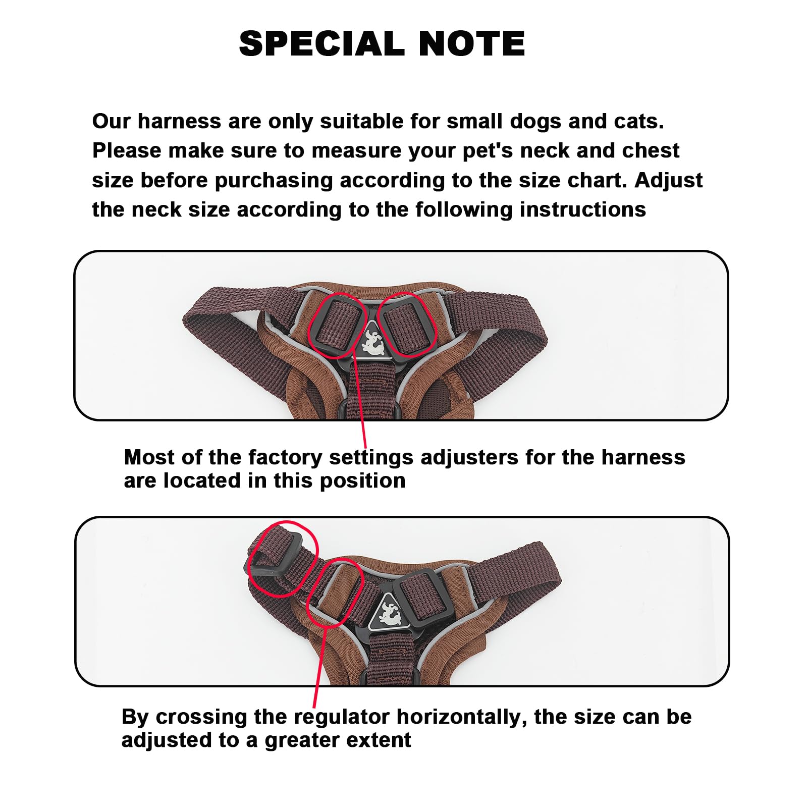 SOLMOONY harness with reflective strap for safer night walks.