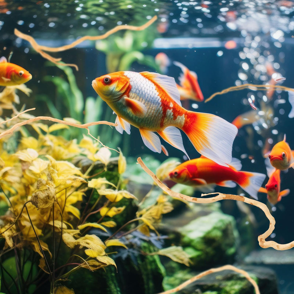 Solsew driftwood hiding-spots provides shelter for fish and other aquatic life.