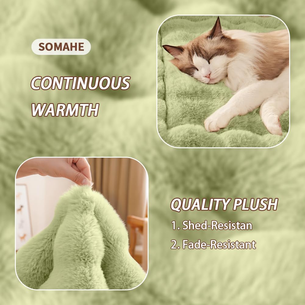 SOMAHE cat bed machine-washable fabric shows easy cleaning