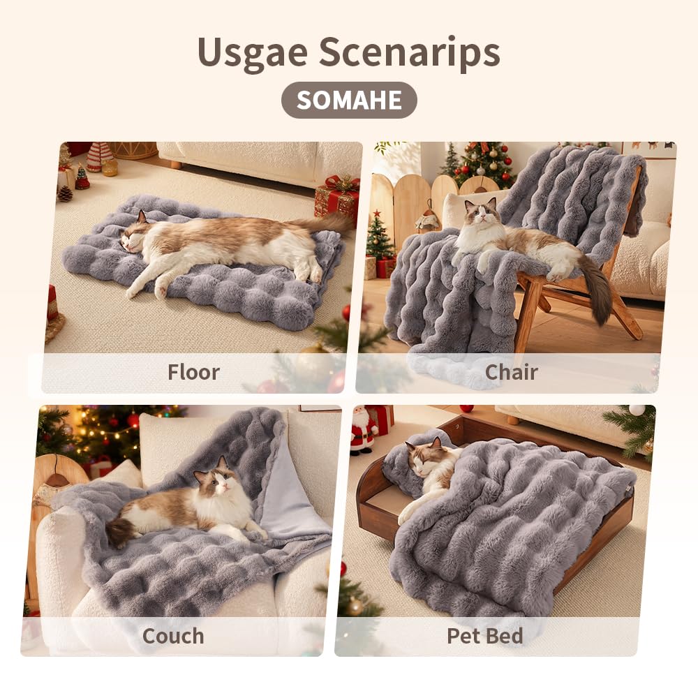 SOMAHE cat blanket being machine washed on gentle cycle