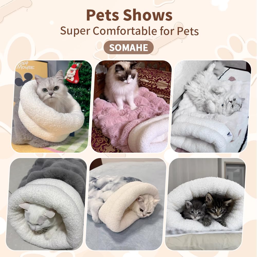 SOMAHE cat sleeping bag safe retreat for nap time and play.