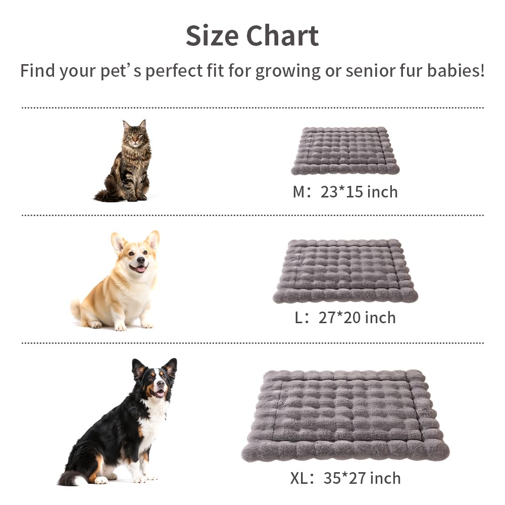 SOMAHE dog bed mat in grey complements any home decor.