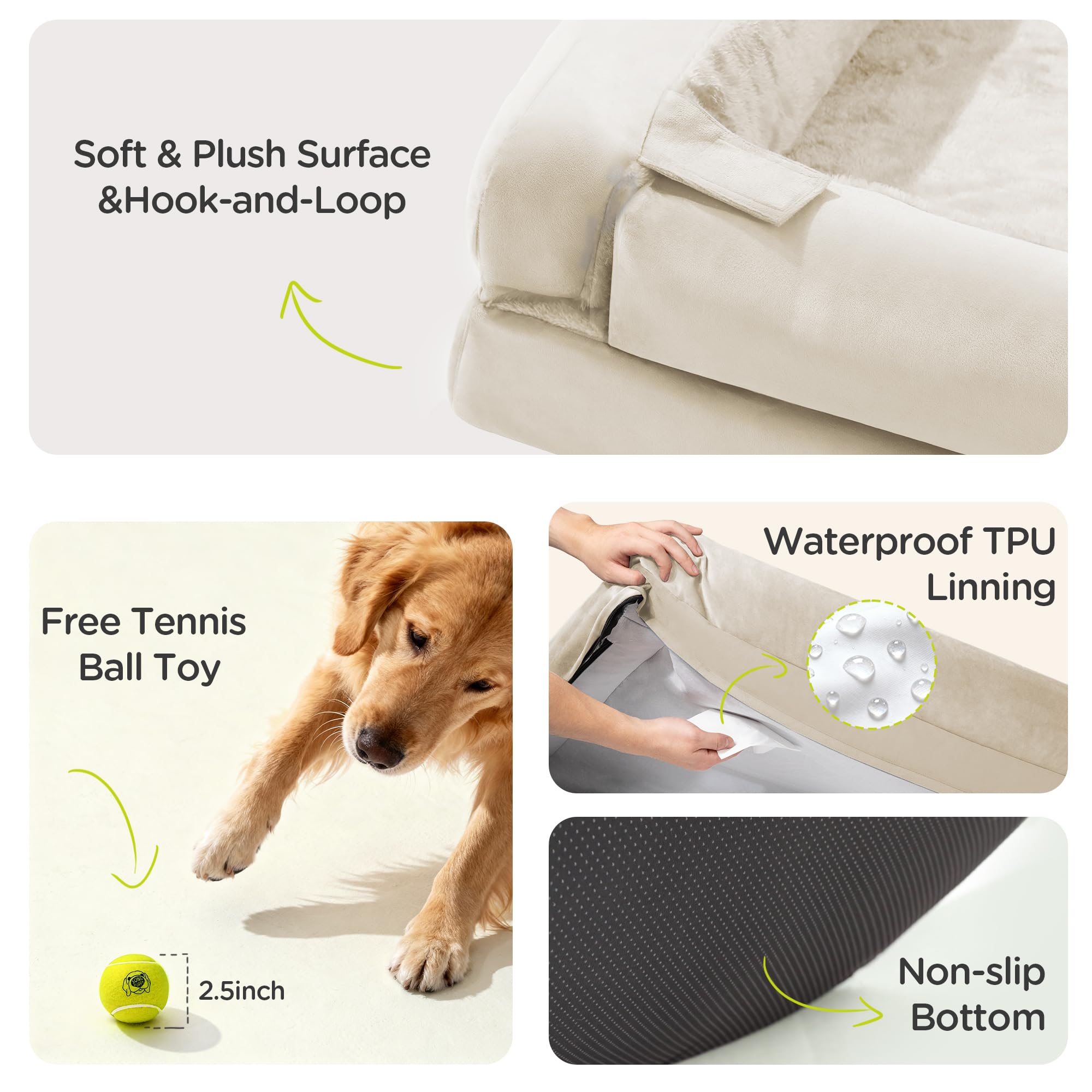 Song Puppy tennis ball toy included for interactive play