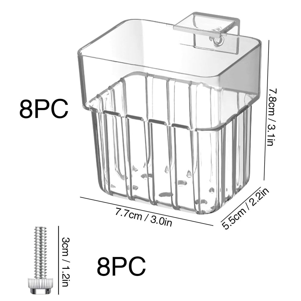 SONGFANGXI hanging aquarium plant holder side-mount demonstrates visual appeal and simple plant insertion.