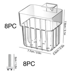 SONGFANGXI hanging aquarium plant holder side-mount demonstrates visual appeal and simple plant insertion.