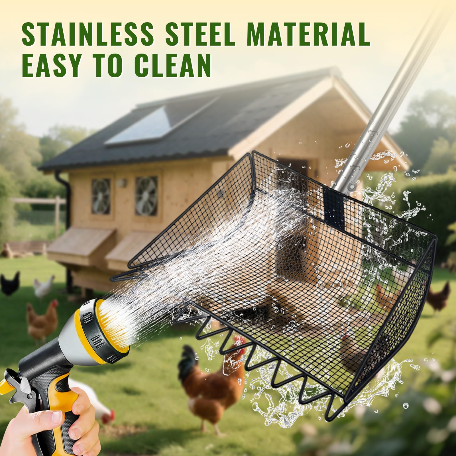 SONGLAM heavy-duty scoop head and handle built for durability