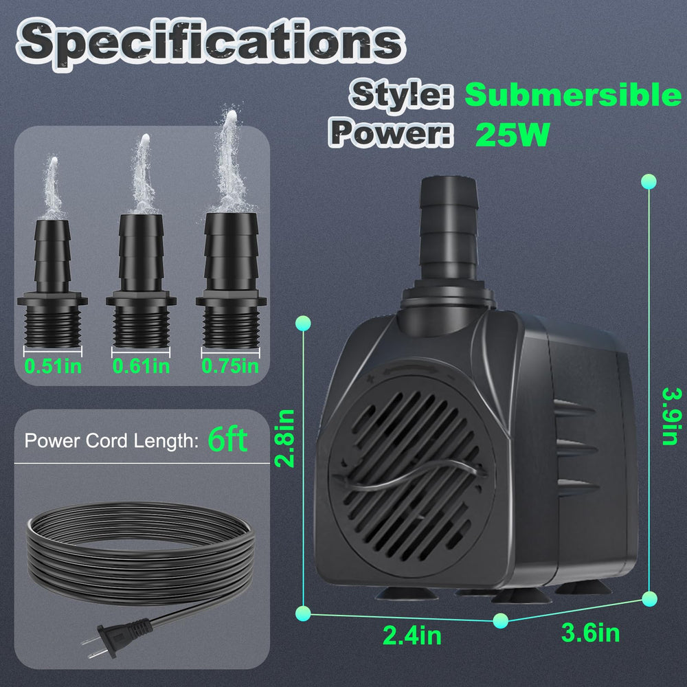 SongLong submersible pump detachable design for easy cleaning.